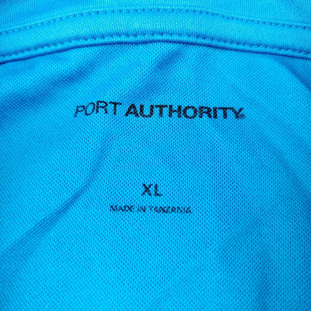 Chevrolet Polo Shirt Mens XL Blue Performance Dri Fit Mesh Golf EUC